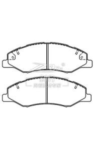 Quality Ceramic Brake Pads Front Rear Set for Toyota N Series wholesale
