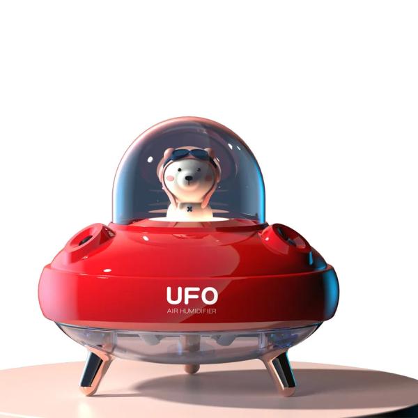 400ML Cute Design UFO Humidifier Double Spray Humidification Quiet Rechargeable