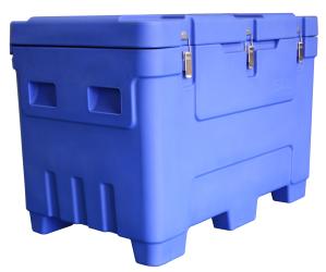 Quality 250 Litre Heavy Duty Forkliftable Blue Dry Ice Storage Container wholesale