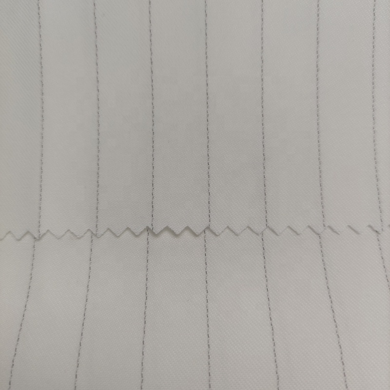 SOLIDS 99% Polyester 1% Conductive Fiber Stripe Durable Waterproof Anti Static Fabric