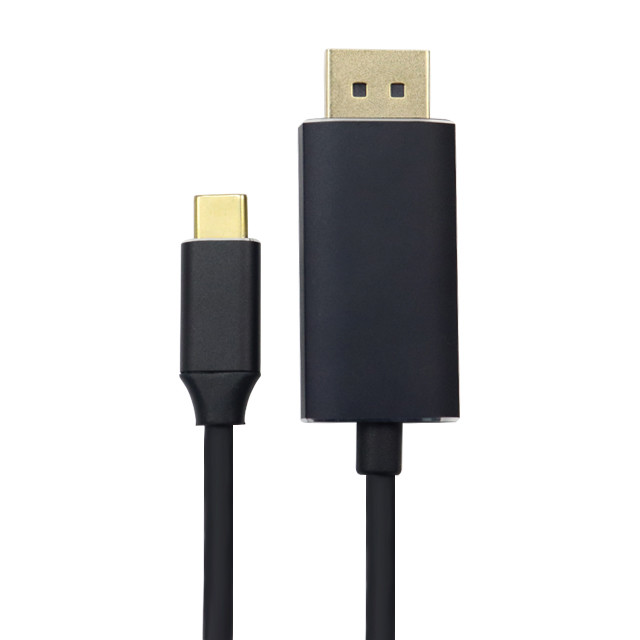 60hz Cable For Macbook USB C To Displayport 4k Black Pvc