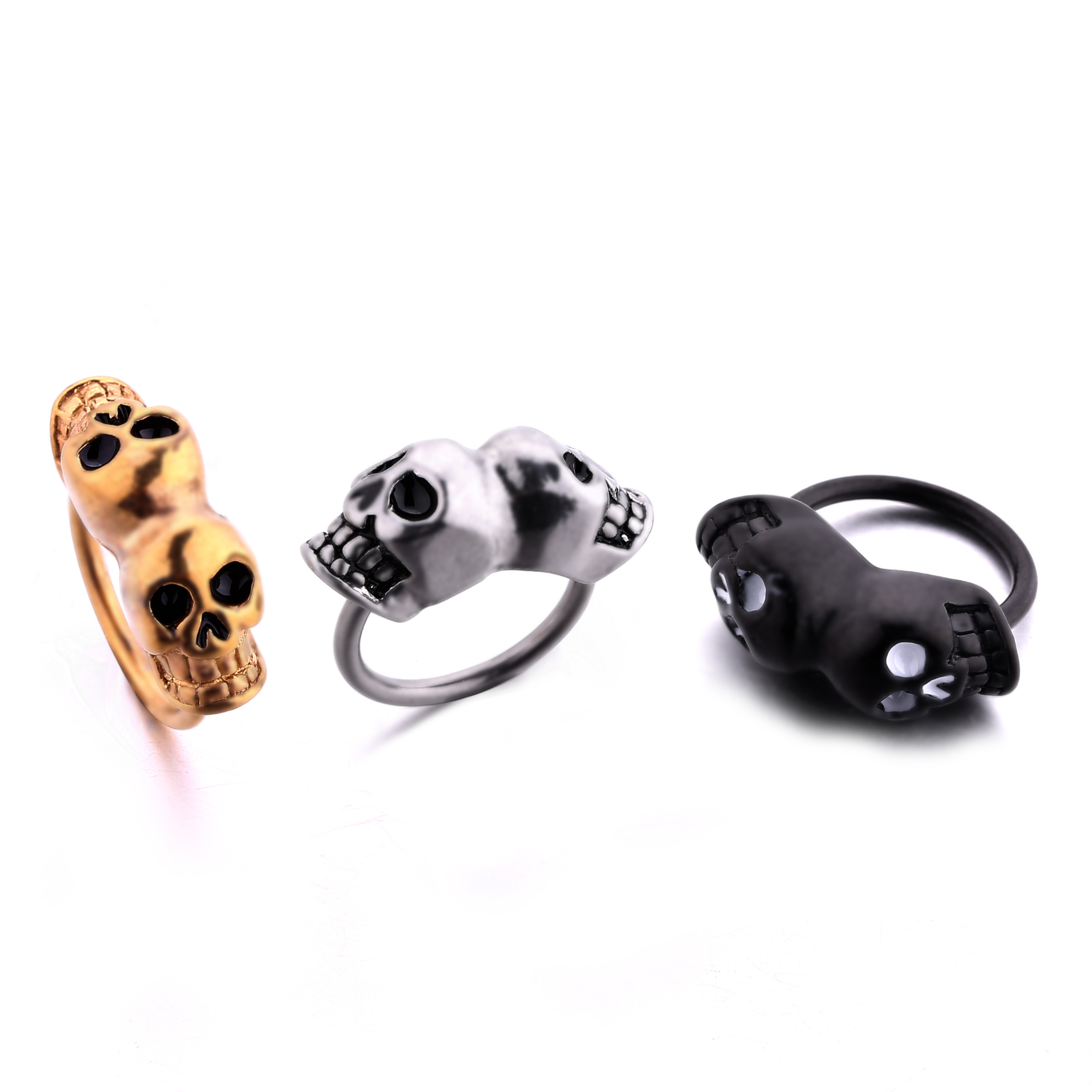 Wholesale Fashion Cool Nose Ring Skull Nose Studs Rings Pin Piercing Jewelry