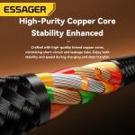ESSAGER ES-X59 Series 2 in 1 USB-A to USB C Lighting Charging Cable