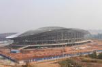 OEM Steel Structure, Prefabricated Pipe Metal Truss Buildings and Sports