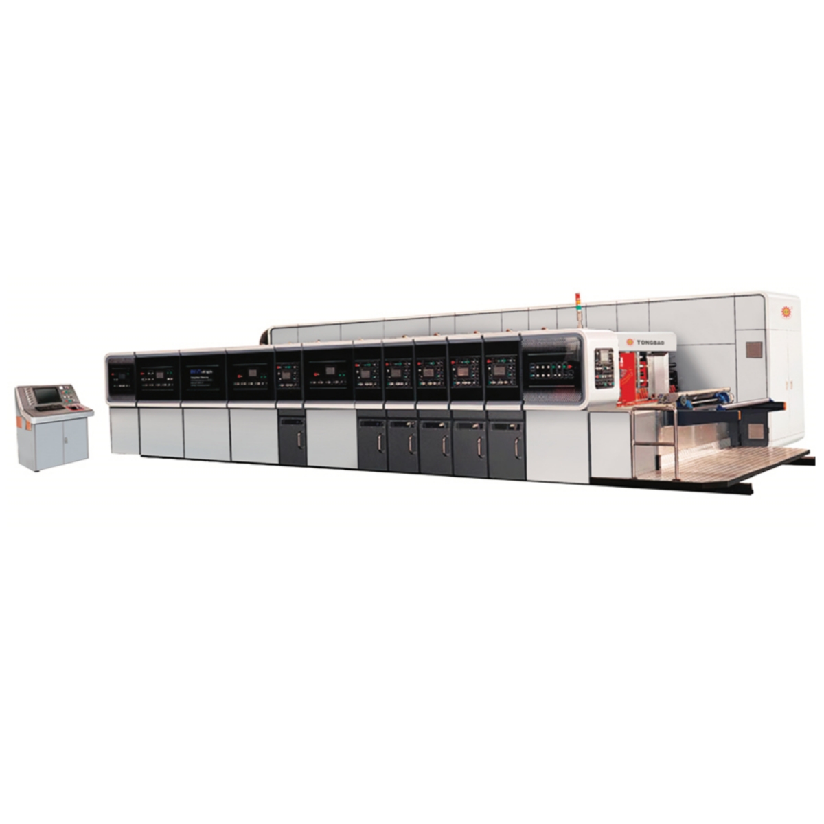 40000 KG High Definition Flexo Printing Slotting Rotary Die Cutting Machine for Corrugated Carton Box