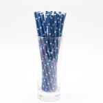 Drinking Suckers BPA Free Star Printed Floral Disposable Paper Straws