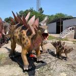 Waterproof Outdoor Life Size Dinosaur Statues For Trampoline Park