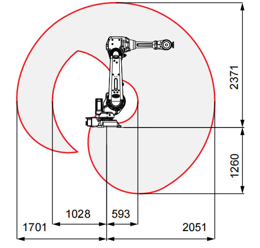 Abb Irb 4600 60kg Spraying Electronic Robotic Arm Vision System Camera
