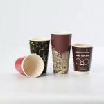 Recyclable Offset Print Customized Single Wall Coffee Milk Tea Disposable Paper