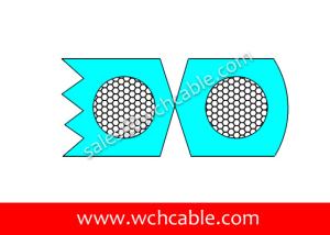 Quality 300V UL Power Cord Cable SPT-3 10AWG 2C ABC Conductors OD9.10x18.20mm PVC Black wholesale