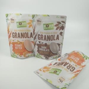 Quality Stand Up Aluminum Foil Resealable Pouches Recyclable Food Packaging wholesale