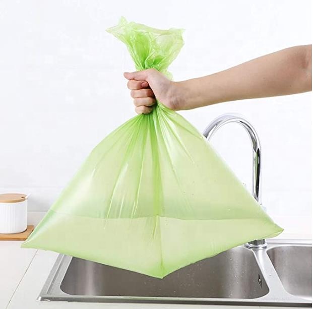 100% Biodegradable Dustbin Bags Compostable Trash Liners PLA PBAT