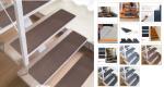 8" X 30" Grey Non Slip Stair Mats Self Adhesive Indoor