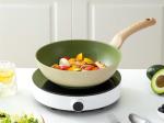 Premium Aluminum Wok Pan With Durable Loop Handles