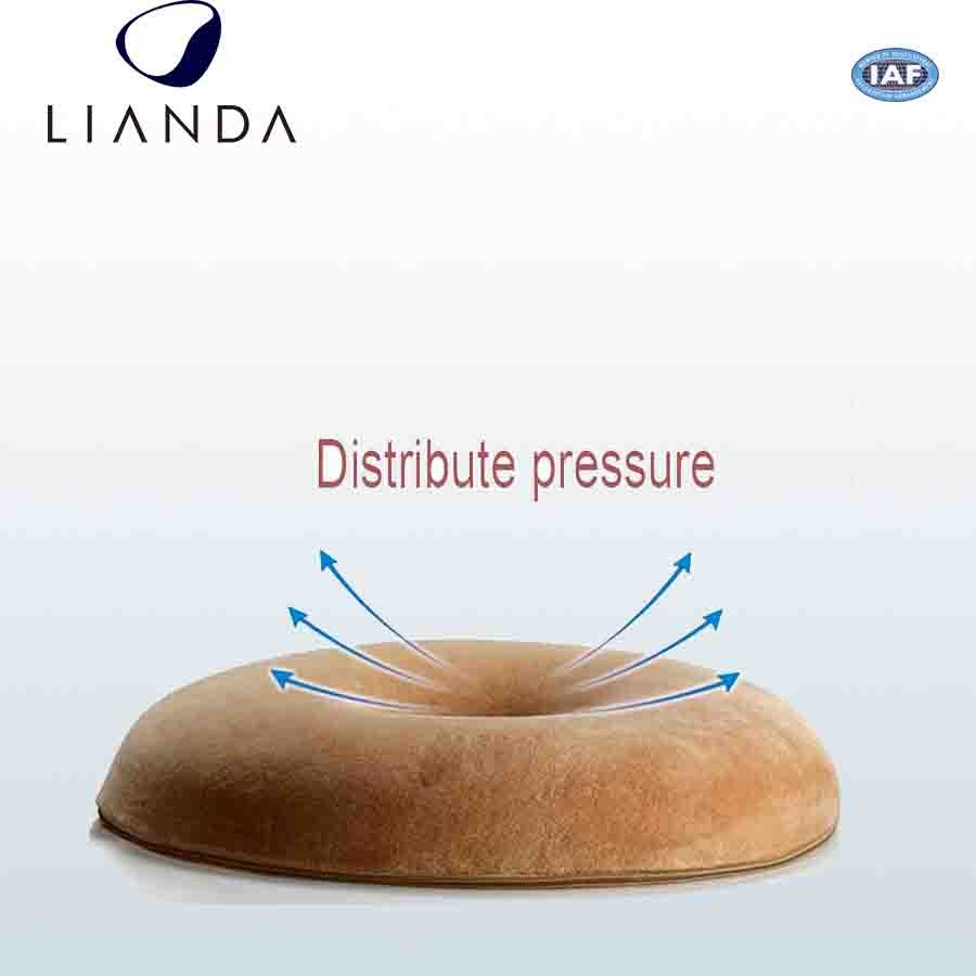 Cutomized memory foam cushion / donut hemorrhoid seat cushion , High density