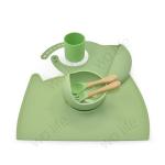Non Slip LFGB Silicone Dinner Plate Set BPA Free Tableware