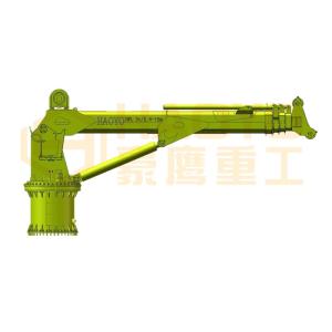 Quality 2 ton Telescopic Boom Ship Mini Lifting Crane for Ship Marine Ship Deck Crane wholesale
