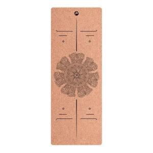 Quality Thermal transfer printing Natural Cork Material Yoga Mat, Patterned Design Cork Yoga Mat, ECO-Friendly Yoga Mat,Gym Mat wholesale