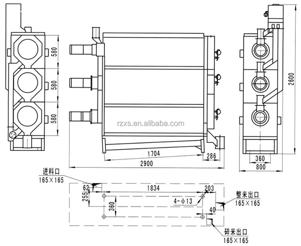 Durable MDJY71/71 Rice Indented Cylinder Separator For Rice Grading