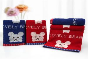 Quality Pure Cotton Applique Baby Face Towel No Chemical Additive Ingredients wholesale