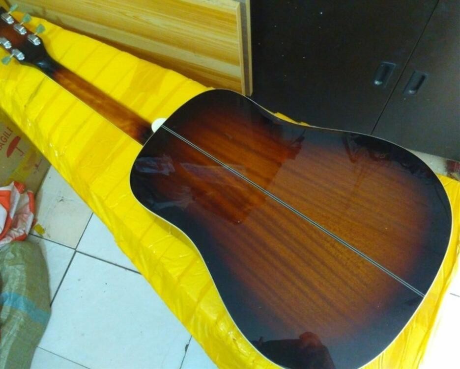 2018 New 3 tones Chibson G160E Acoustic guitar sunburst John Lennon G160 electric acoustic guitar