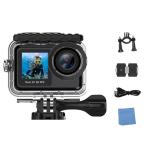 Waterproof Action Sports Camera Small 4K 60FPS 720P 240FPS WiFi Dual Screen Mini