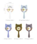 Kitty Shape Food Grade Silicone Rattle Teether For Baby Toddler