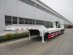Self Dumping Lowbed Truck Semi Trailer Detachable With Gooseneck