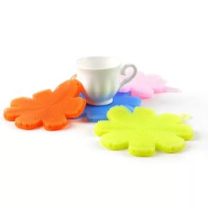 Quality Food Grade Soft KitchenSilicone Dish Sponge Cleaning Sponges Washing Brush wholesale