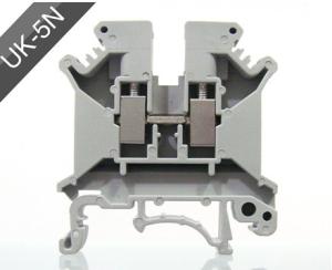 Quality UK5N UK Series DIN Rail Screw Clamp Terminal Blocks 0.2-4mm² 800V 41A wholesale