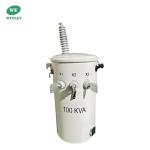 100KVA Single Phase Pole Mounted Power Transformer 34500V To 120V Overhead