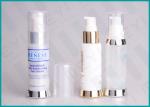 Silkscreen Printing PP Cosmetic Pump Bottle Airless Dispenser Bottles With SAN
