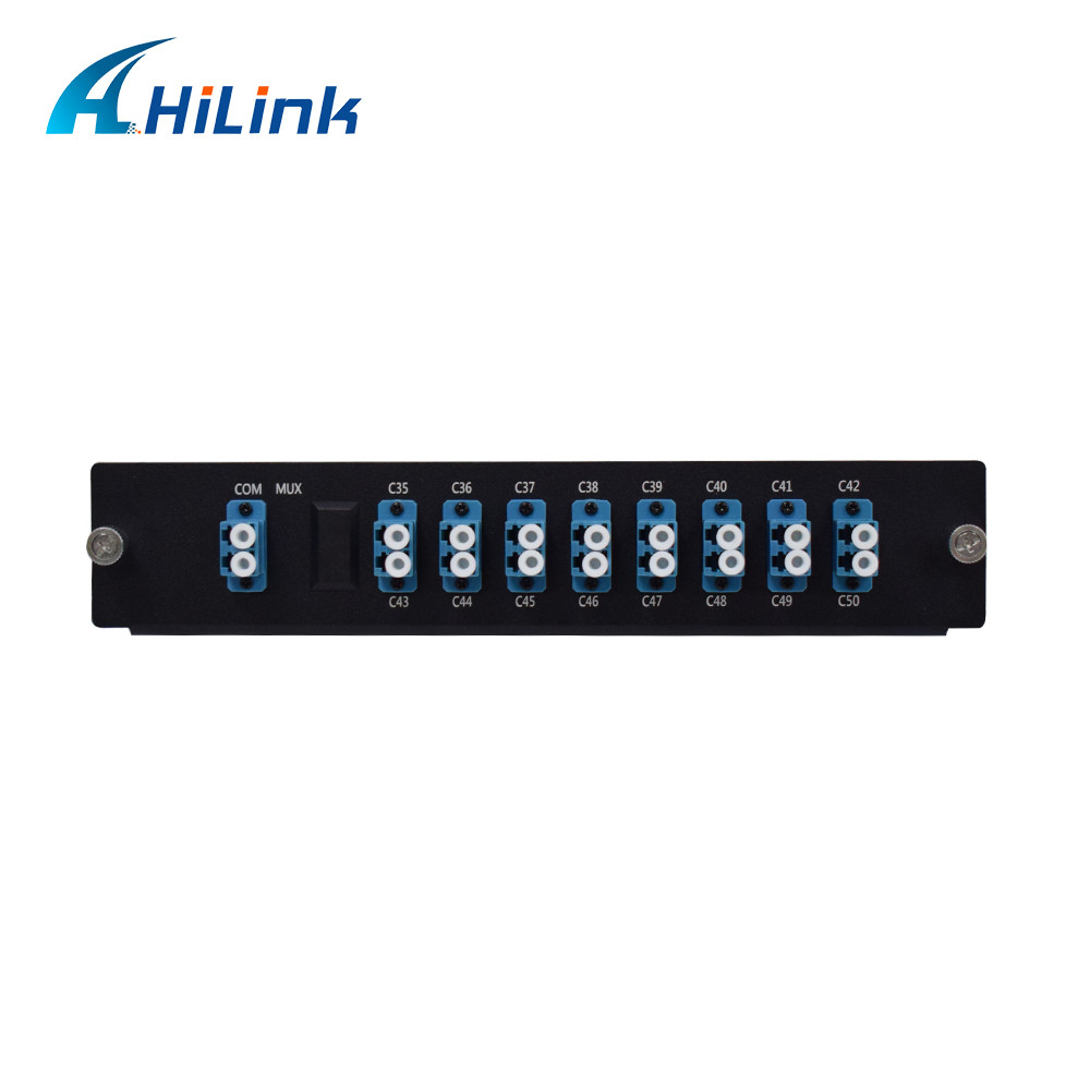 1U Rack DWDM MUX DEMUX 16CH CH35-CH50 Single Fiber LC UPC Connector