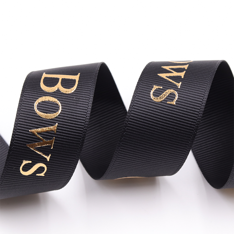Hot Stamping Personalised Printed Ribbon Solid Color With OEM Services