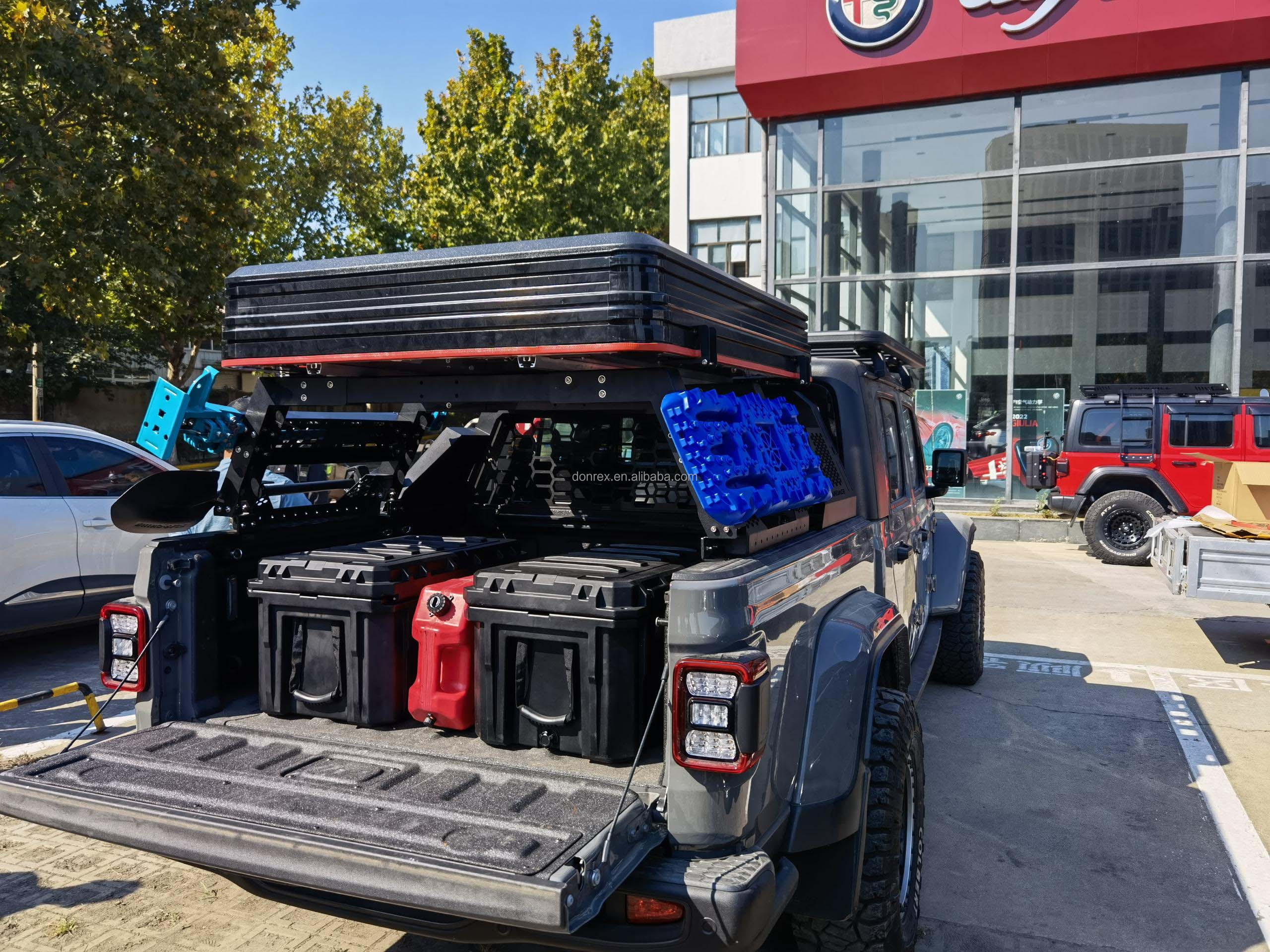Off Road 4X4 Universal Bed Rack Aluminium Alloy Truck Bed Bars