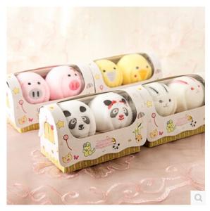 Quality New creative promotion gift product wedding gift pig rabbit duck panda towel wholesale