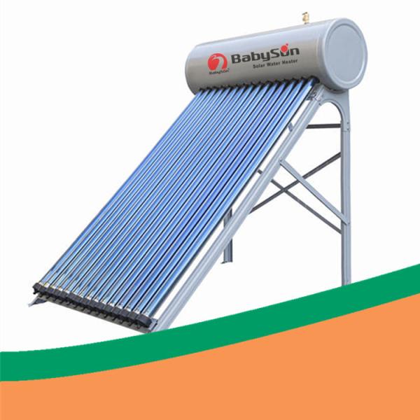 Cheap Color Coated Steel 200L High Pressure Solar Water Heater BABYSUN for sale