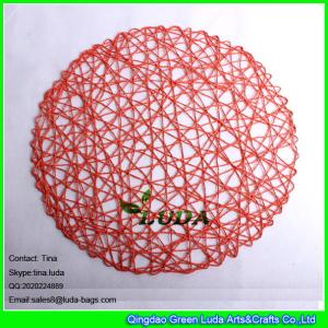 Quality LUDA custom printed hand woven paper placemat wholesale