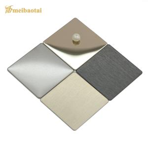 Quality Brushed 304 4*8FT Hairline Stainless Steel Sheet For Kitchen Cabinet Sector wholesale