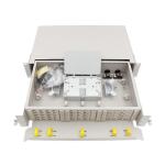 Sliding Type Optical Fiber Patch Panel E2000 24 Ports LC 48 Fibers