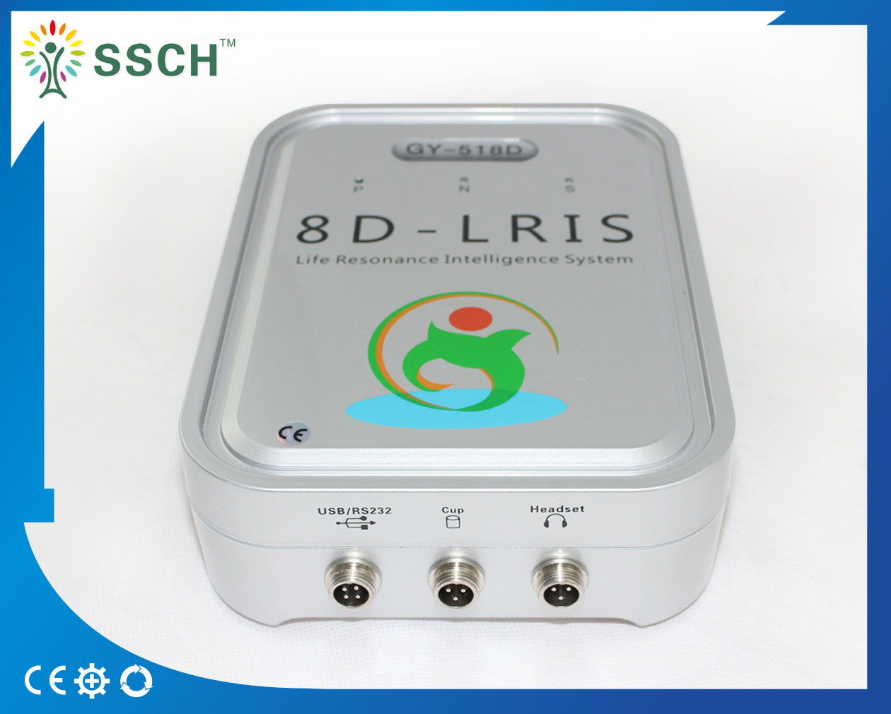 Professional Silver Portable 8D NLS IRIS Body Health Analyzer Machine Clinical Version