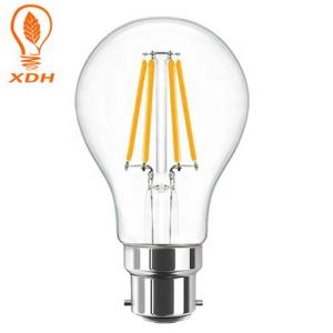 Quality 4W B22 Vintage Edison LED Bulb Clear Glass LED A60 E27 Bulb For Hotel 60*105mm wholesale