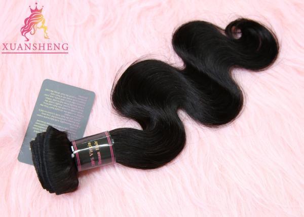 Virgin Hair Unprocessed Virgin Indian Hair Bundles , 9A Grade Body Wave Human