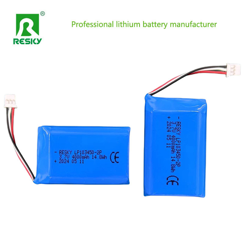 Compact 3.7v 400mAh Rechargeable Lithium Polymer Battery Power Lithium Ion Cell 802030 with Jst Connector
