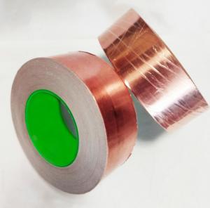 Quality 50mm Width Waterproof Conductive Adhesive Copper Tape Emi Shielding Crafts wholesale