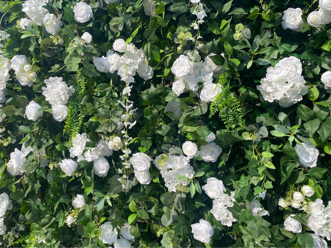 Customized Size Silk 3D Floral Cloth Wall Decor for Wedding Landscape or Mother's Day