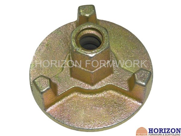 Flanged Wing Nut Ideal for Use with Steel Walings in Wall Formwork System