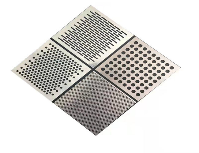 Copper Plate Perforated 2 × 25 Mm Air Filter Mesh Screen 0.6mm Thickness