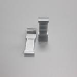 Industrial Silver Aluminum Extrusion Heat Sink Hard Anodizing