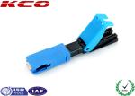 SC Field Assembly Optical Connector Single Mode Pre Polished Blue Color